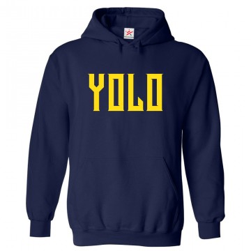 YOLO You Only Live Once Motivational Classic Unisex Kids and Adults Pullover Hoodie